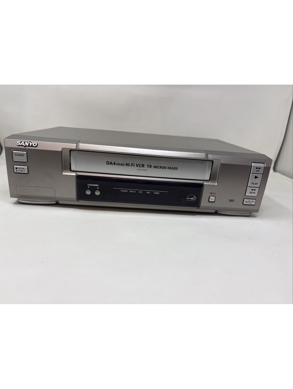 Sanyo VHR-H532 VHS VCR 19-Micron Heads Hi-Fi Stereo Cassette Recorder Tested